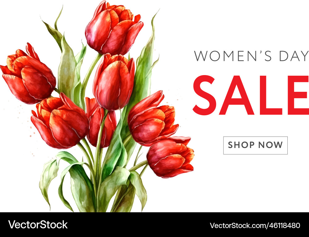 Banner for the international happy womens day vector image