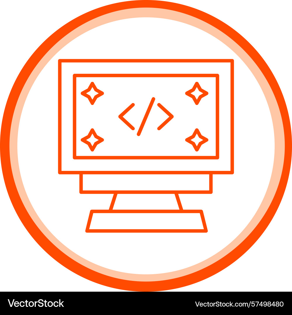 Clean code icon vector image