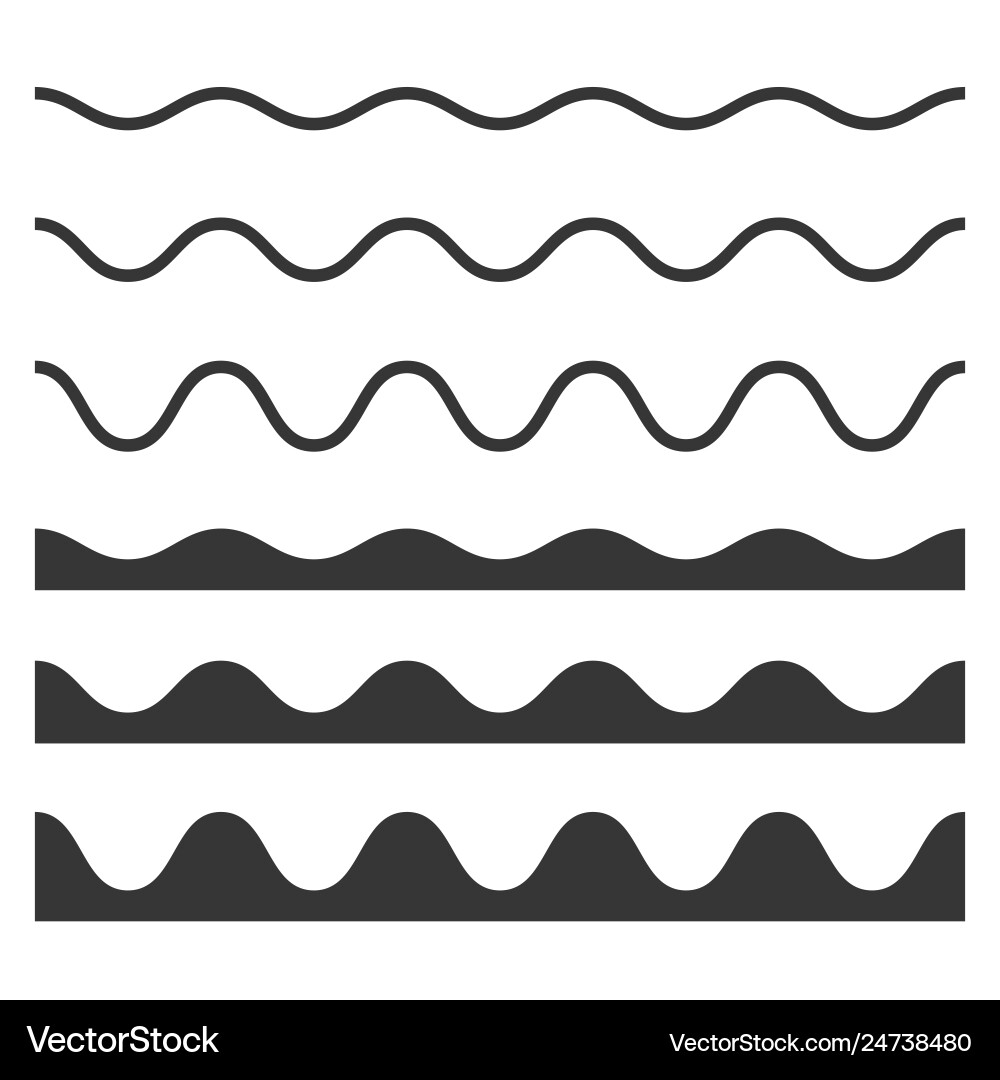 Dynamic Wave and Zigzag Pattern vector image
