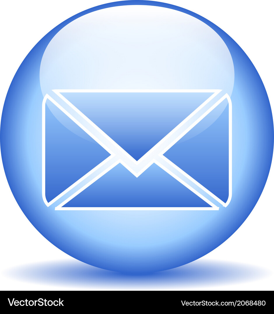 Mail button Vector Image