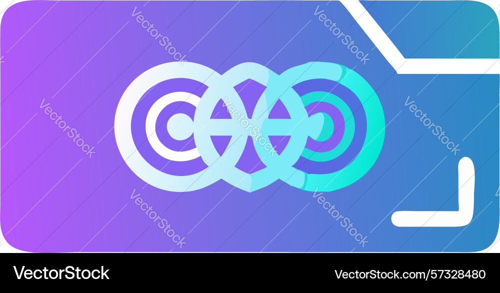 Secure digital data folder icon privacy vector image