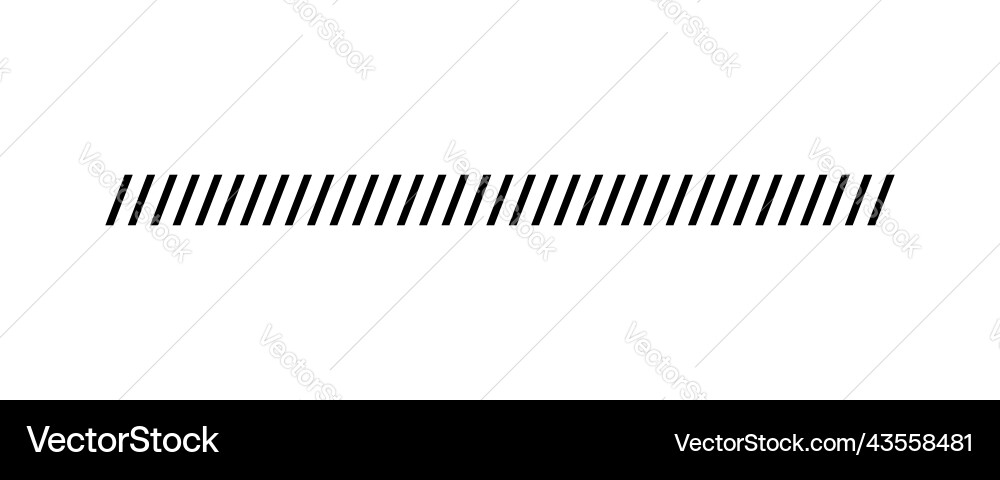 Diagonal Slash Line Border vector image