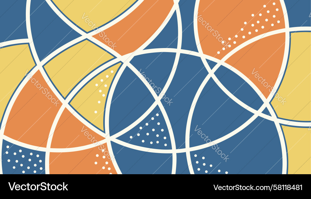 Dynamic Geometric Intersections Vector Image