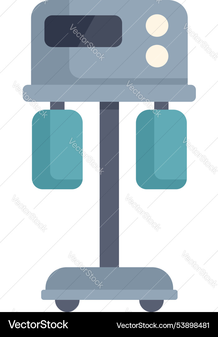 Medical device with display and buttons standing Vector Image