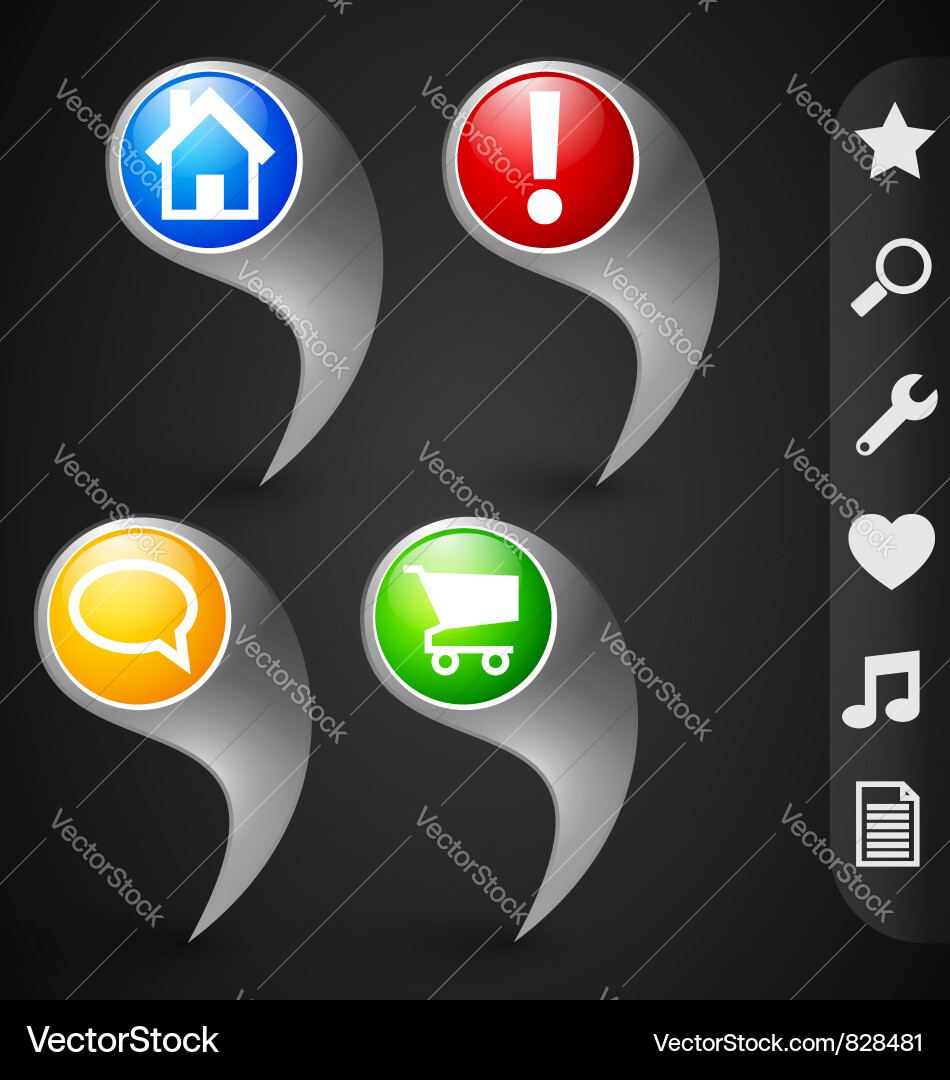 Pointers Vector Image