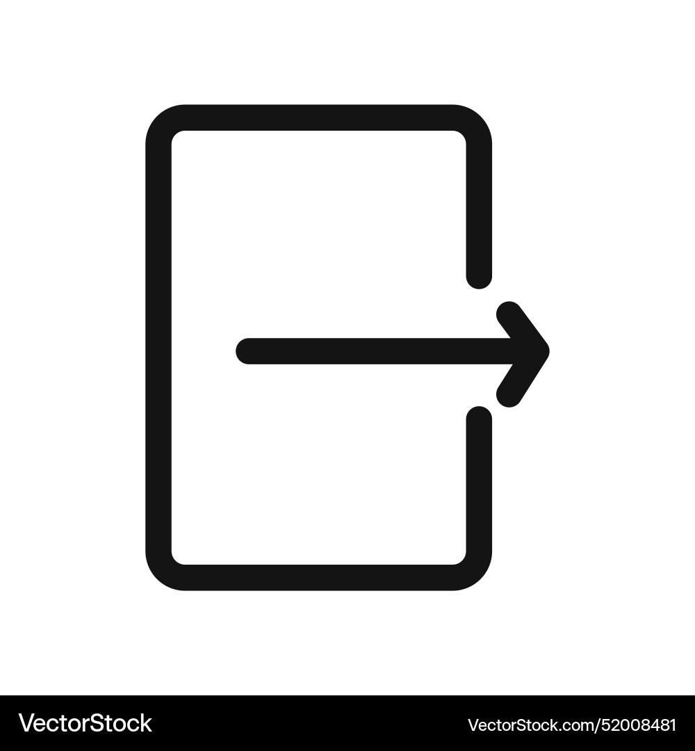 Safe log out icon for secure session end vector image