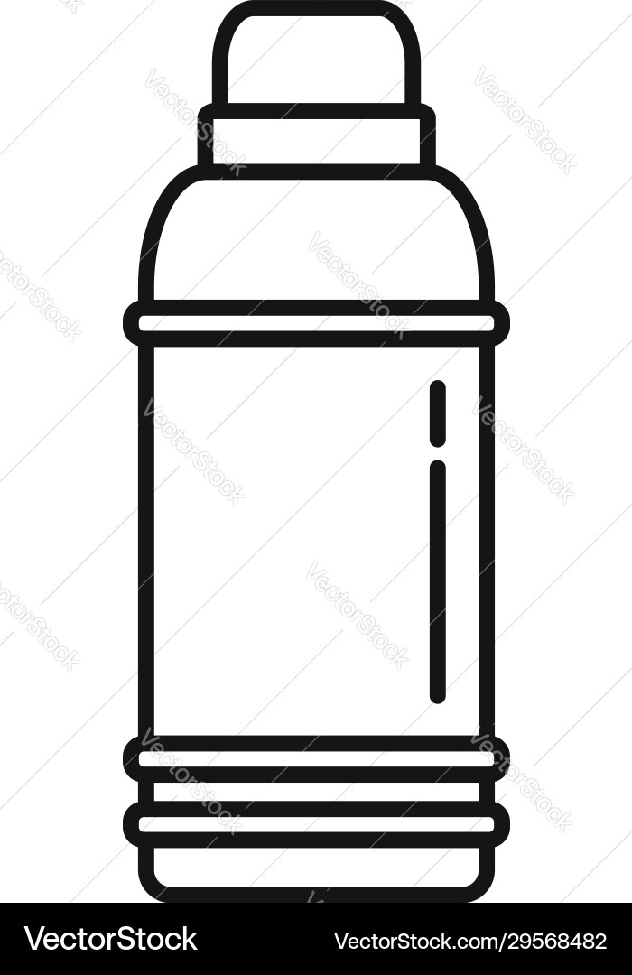 Insulated flask icon outline style Vector Image