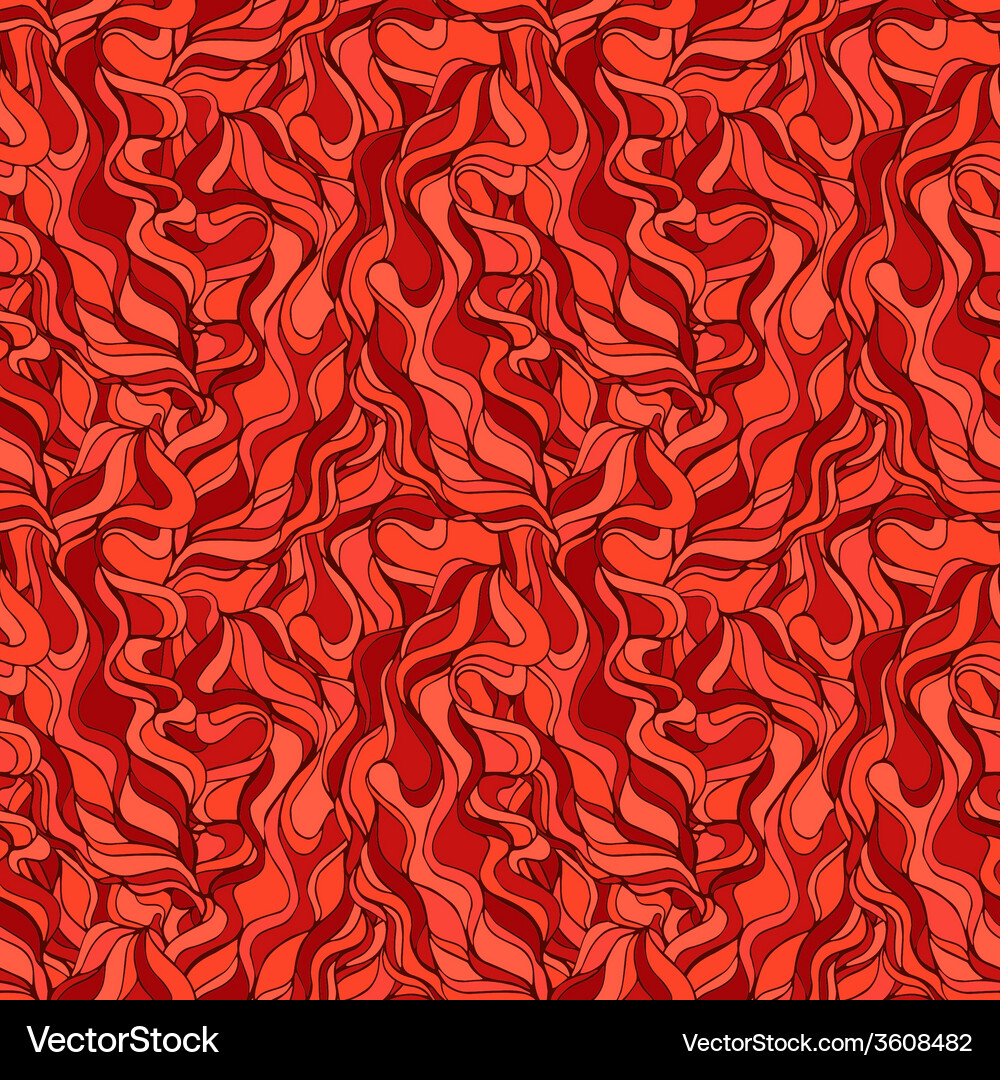 Red seamless abstract ornamental pattern endless Vector Image