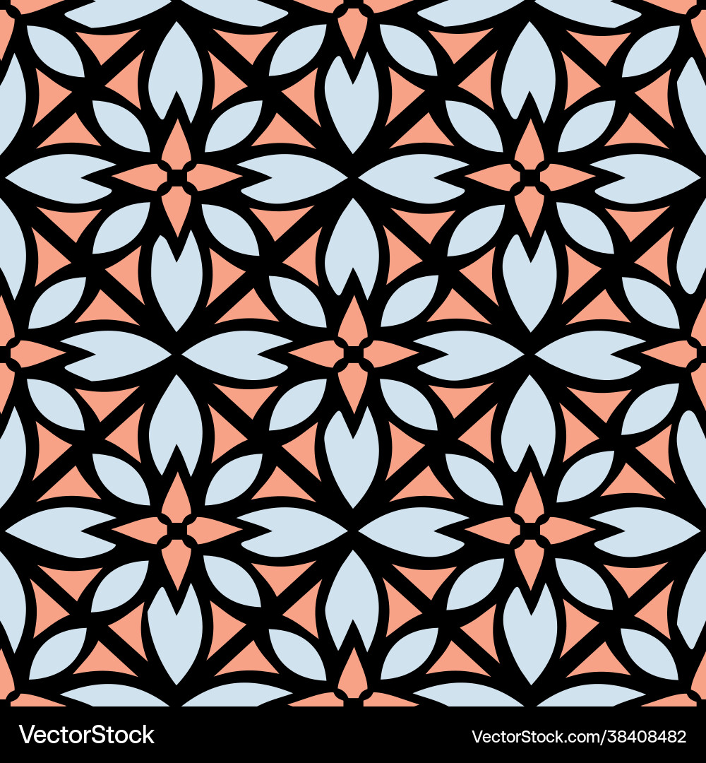 Seamless floral abstract pattern trendy backdrop Seamless floral abstract pattern trendy backdrop vector image