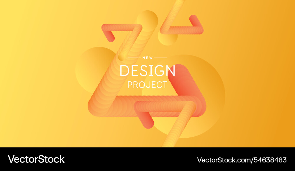 Abstract geometric background of simple shapes Vector Image