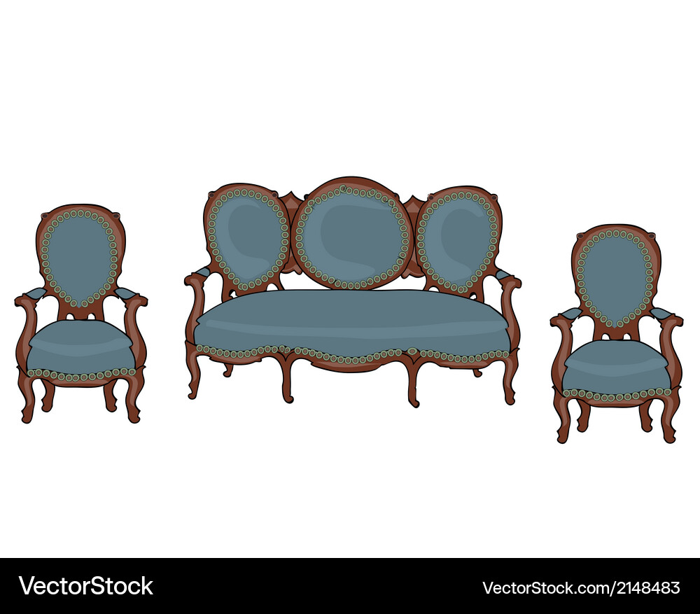 Baroque objects Vector Image