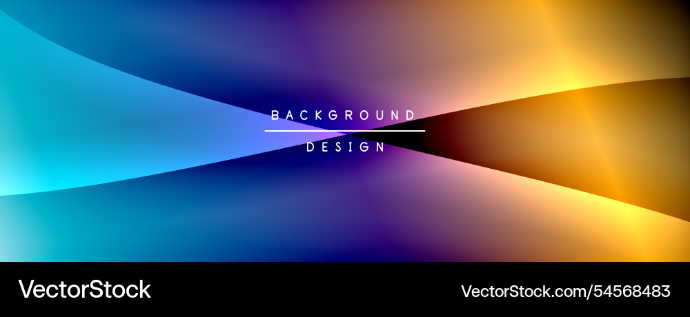 Bright rainbow style color gradient with curve Vector Image