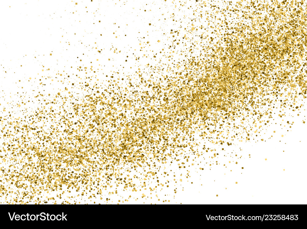 Golden Glitter Texture vector image