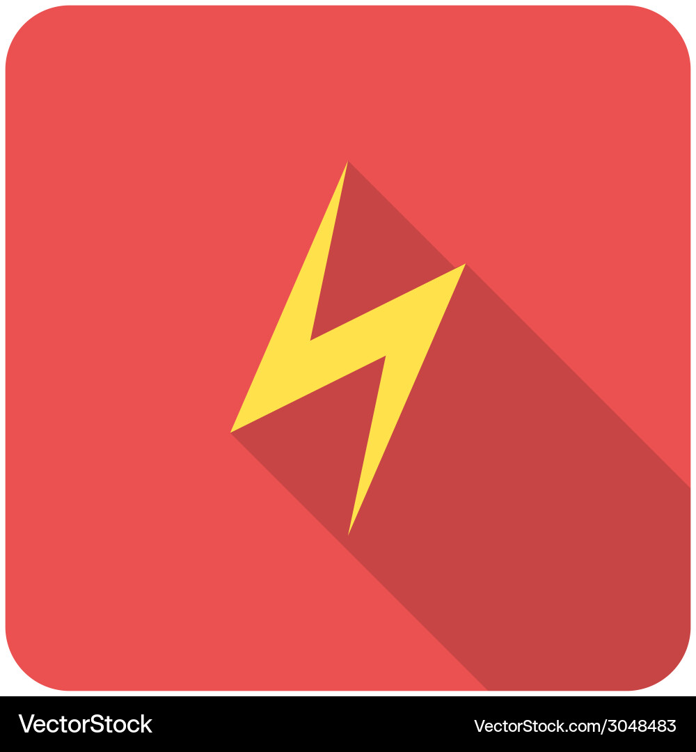 Lightning icon vector image