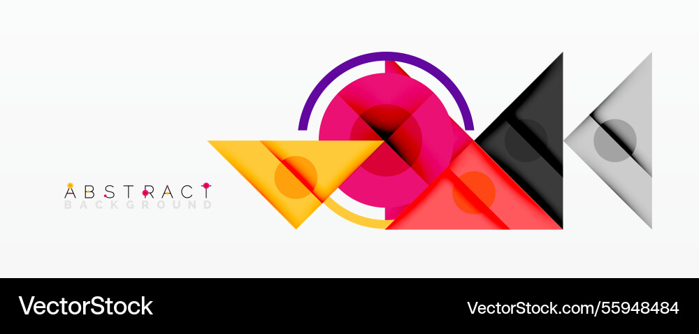 Abstract geometric composition with overlapping Abstract geometric composition with overlapping vector image