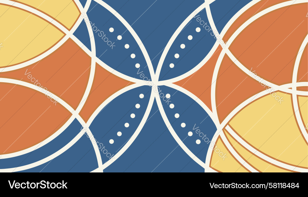 Intersecting Geometric Dot Pattern Vector Image