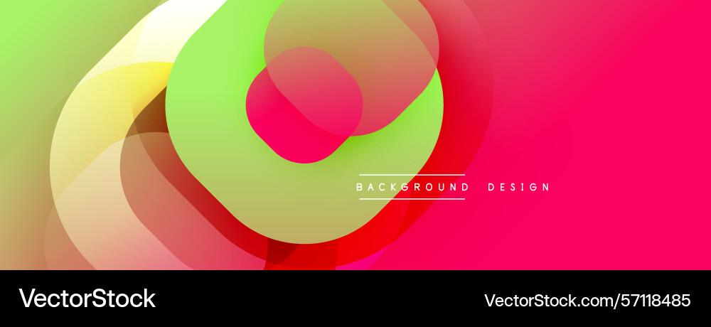 Abstract colorful shapes overlap creating dynamic Abstract colorful shapes overlap creating dynamic vector image