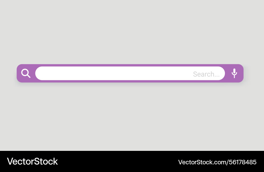 Browser search bar web page internet Browser search bar web page internet vector image