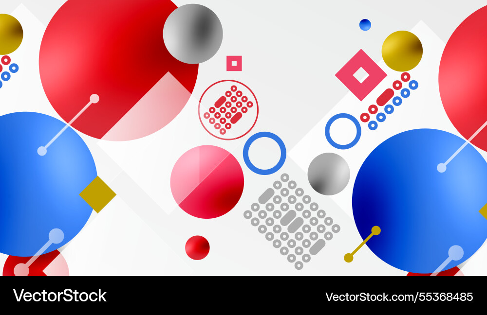 Circles and elements geometric abstract background Circles and elements geometric abstract background vector image