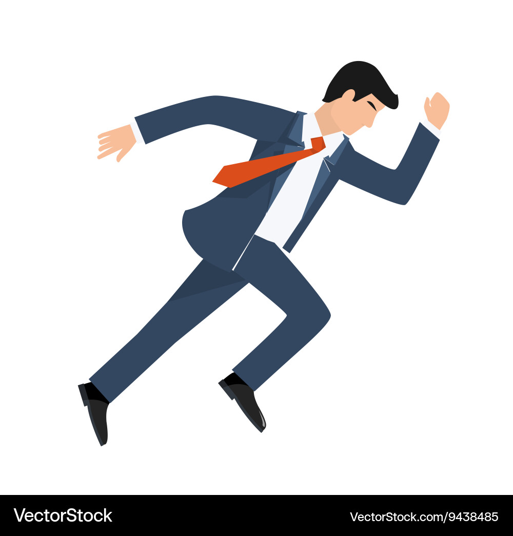 Flat style of a businessman Vector Image