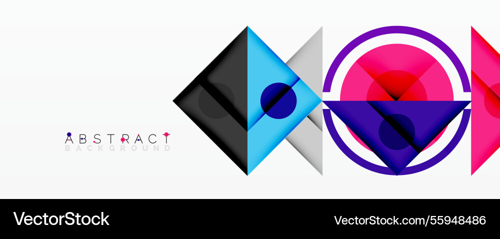 Abstract geometric composition with overlapping Abstract geometric composition with overlapping Vector Image