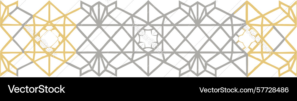 Abstract geometric lattice pattern intricate Vector Image