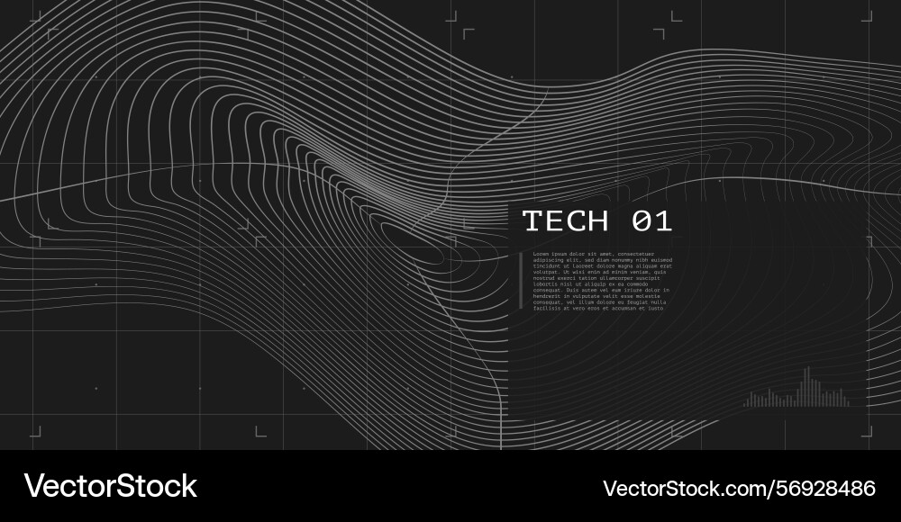 Abstract mesh wireframe background with lines vector image