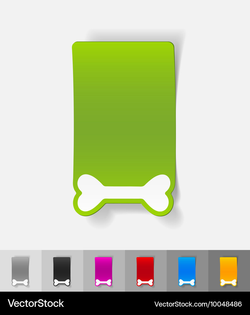 Realistic design element bone Vector Image