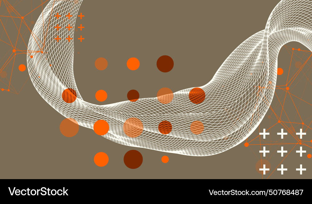 Abstract wave is made in a frame style template Abstract wave is made in a frame style template vector image