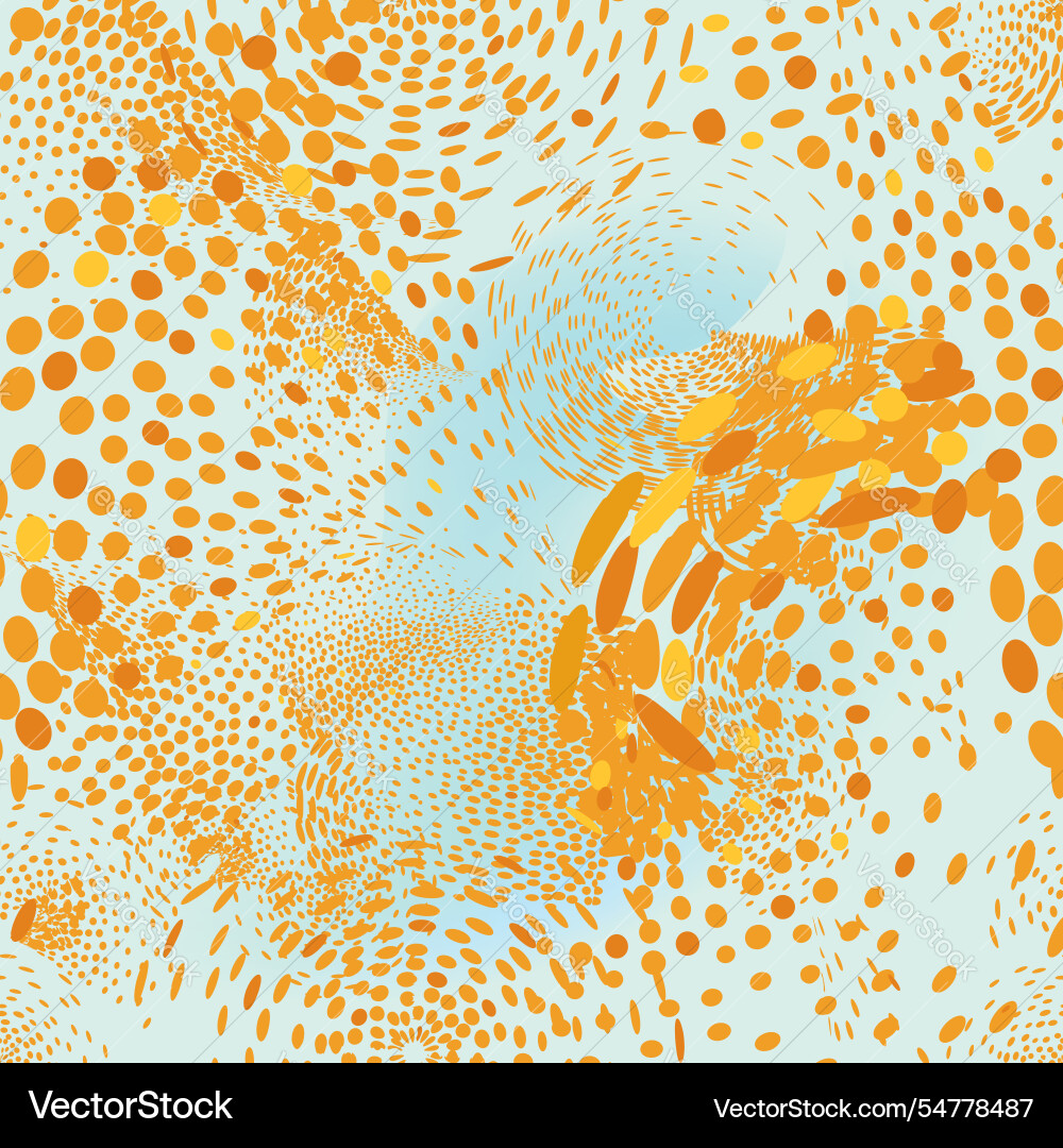 Artistic dotted seamless pattern in autumn sky Artistic dotted seamless pattern in autumn sky Vector Image