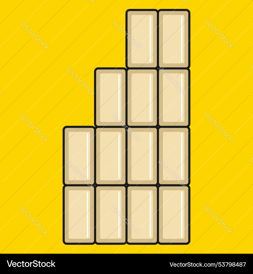Chocolate day groovy element design Vector Image