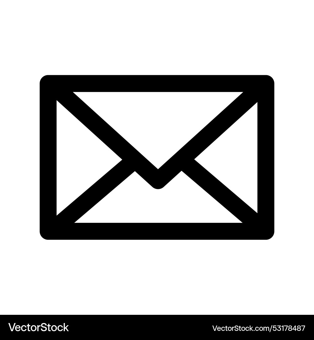 Closed envelope icon stock image Vector Image