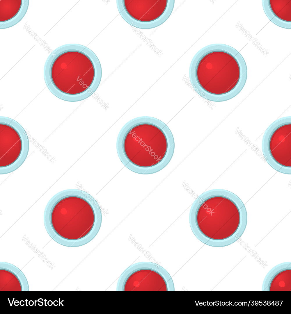 Red stop and panic button pattern seamless Red stop and panic button pattern seamless vector image