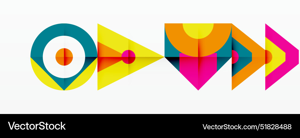 Colorful circle and triangle abstract background Colorful circle and triangle abstract background vector image