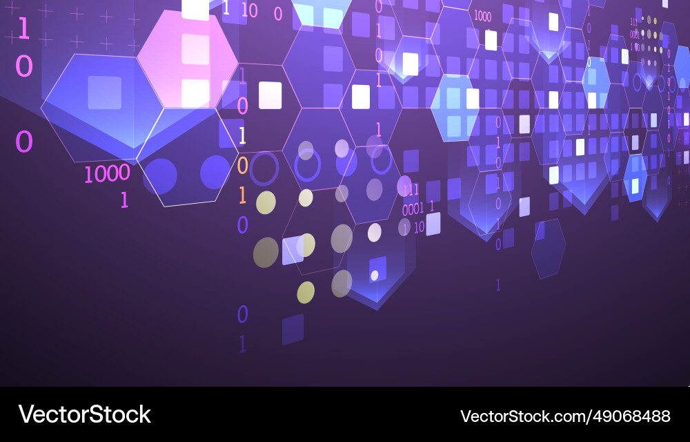 Geometric abstract background with hexagons Geometric abstract background with hexagons vector image