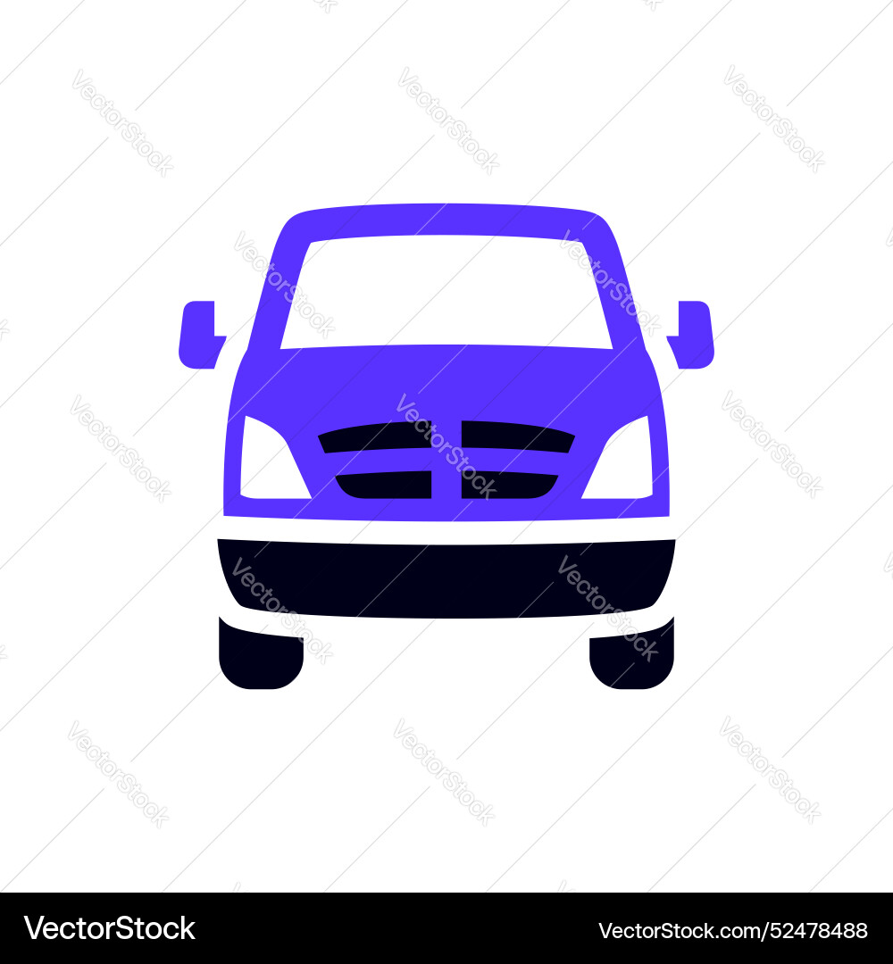 Transport flache Ikone quadratische Form Transport flache Ikone quadratische Form vektorbild