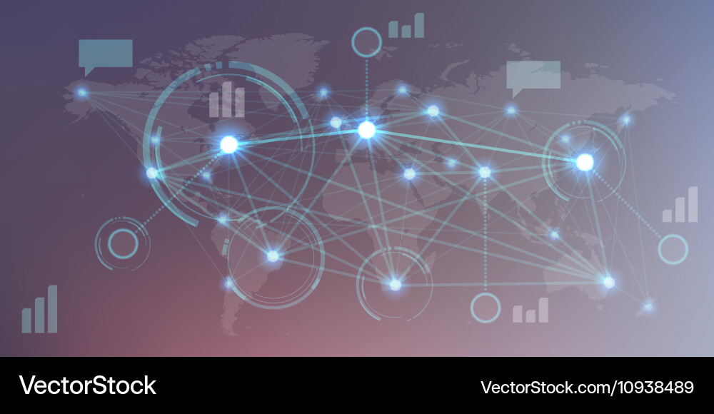 Infographics with elements of user interface vector image
