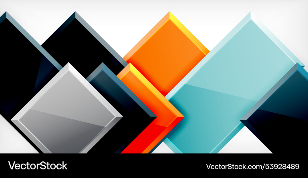 Square shape color abstract geometry Square shape color abstract geometry Vector Image