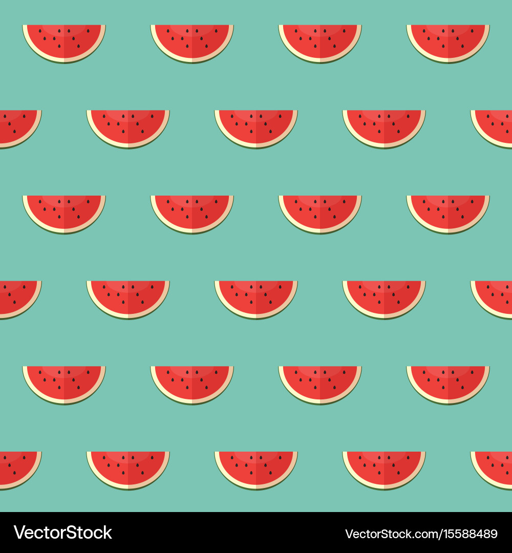 Watermelon Slice Pattern vector image
