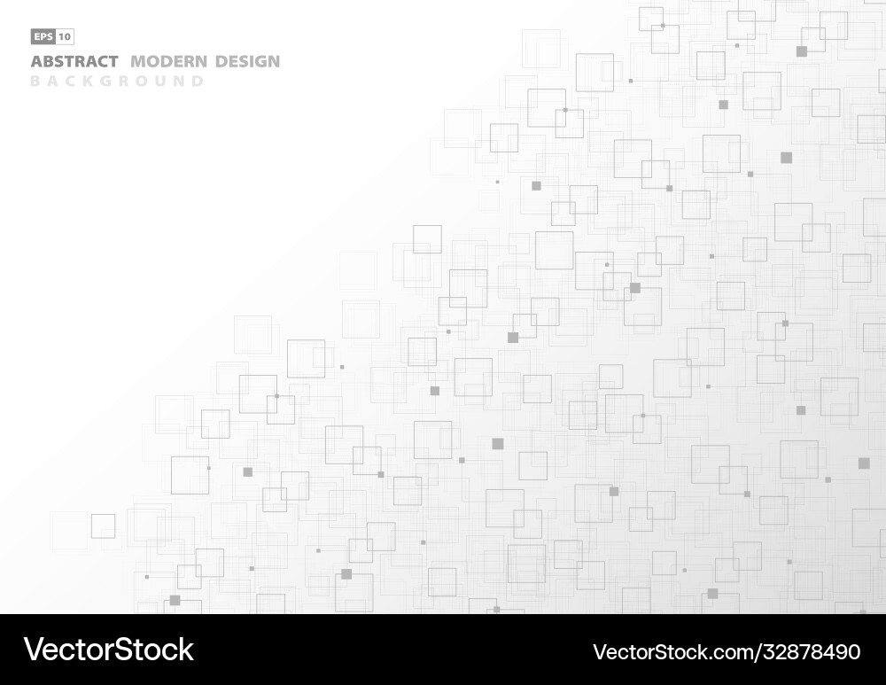 Abstract Technology Square Pattern Vector Image