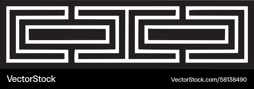 Complex Interlocking Geometric Pattern Vector Image