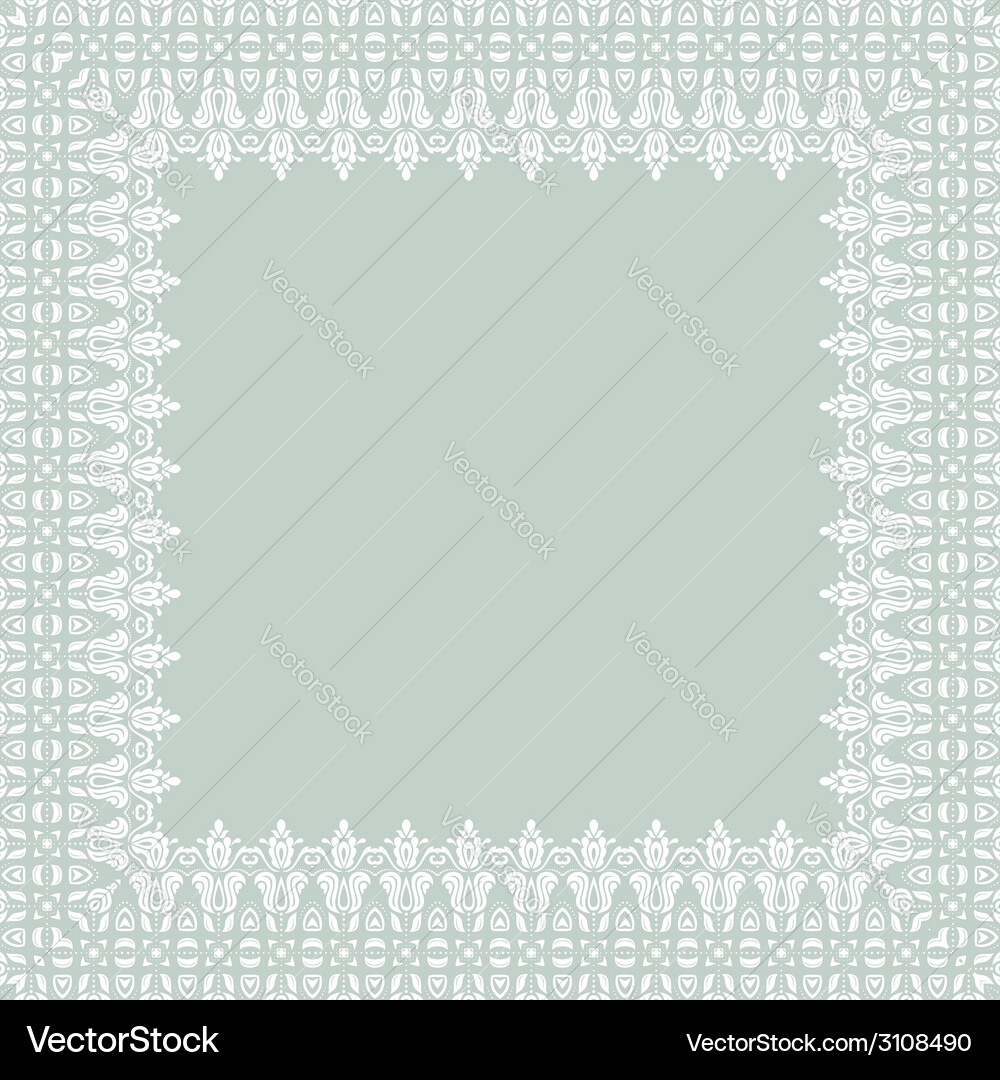 Damask pattern orient background Vector Image