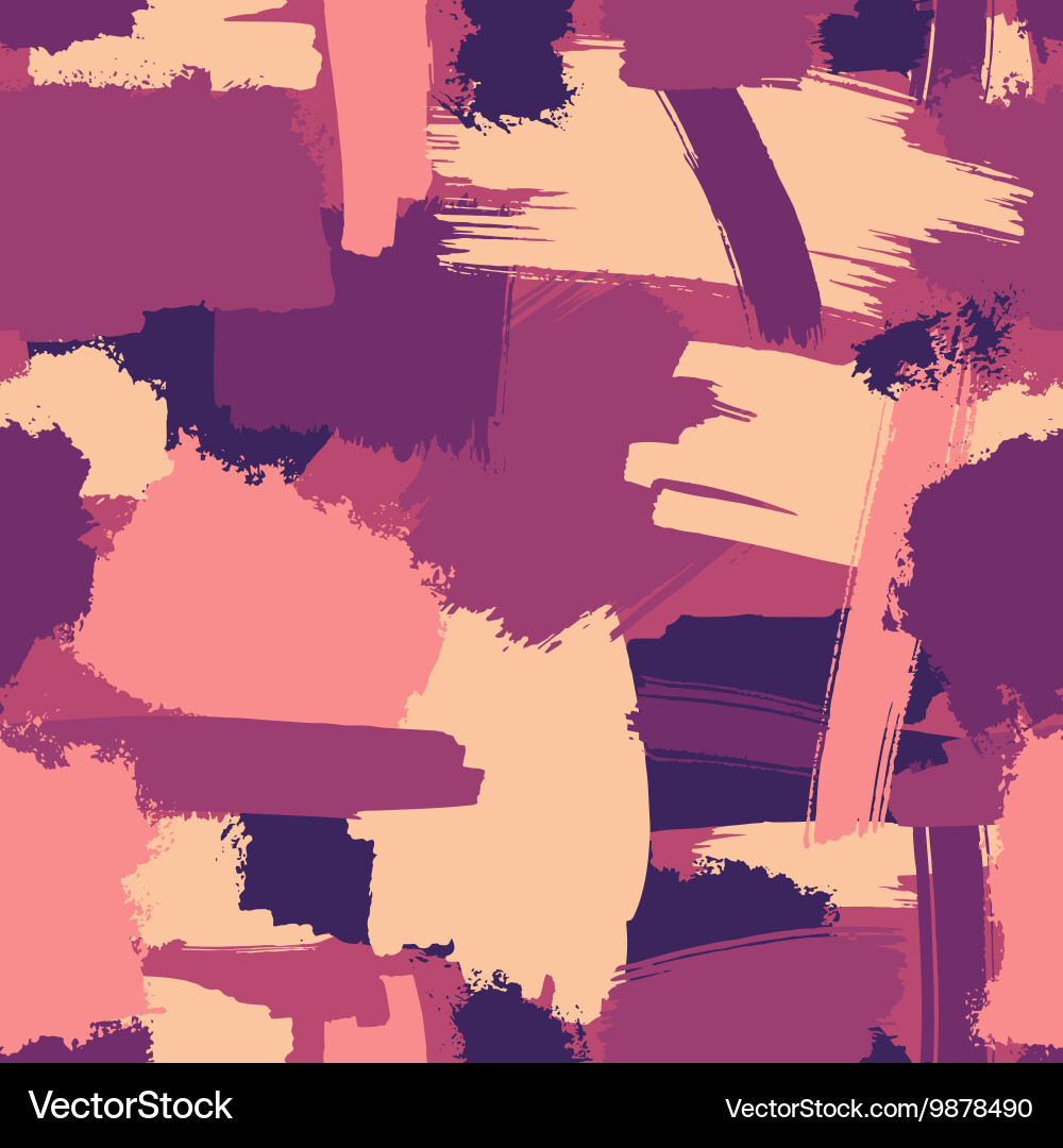 Seamless brush strokes pattern Royalty Free Vector Image