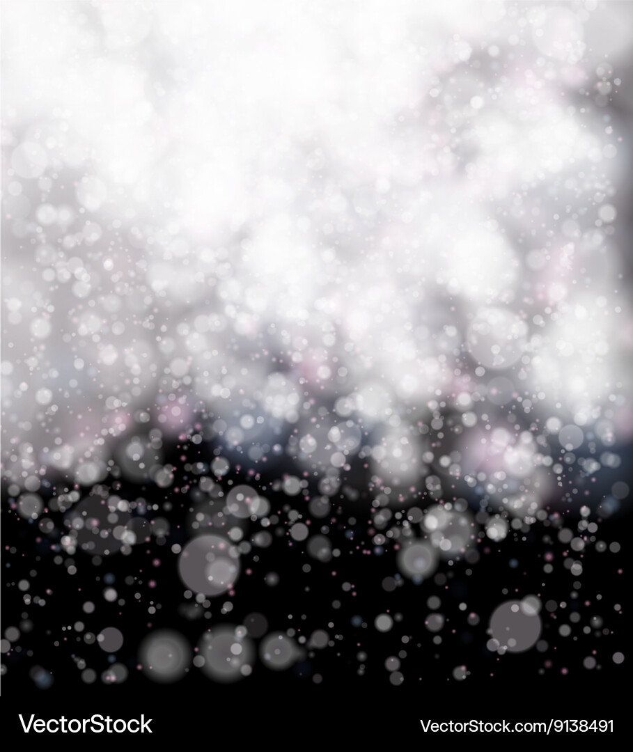 Abstract black soft bokeh background Vector Image
