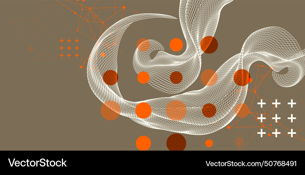 Abstract wave is made in a frame style template Abstract wave is made in a frame style template vector image