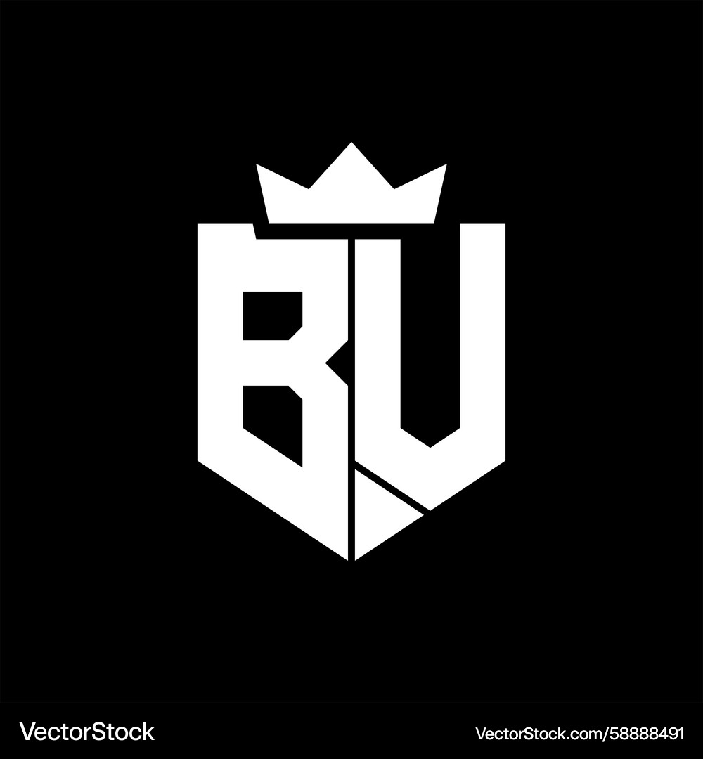 Bv image of a shield with sharp geometric style Vector Image