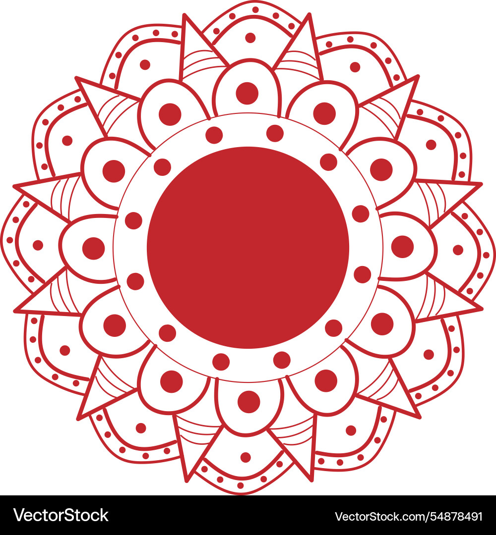 Circular pattern in the form of a mandala Circular pattern in the form of a mandala Vector Image