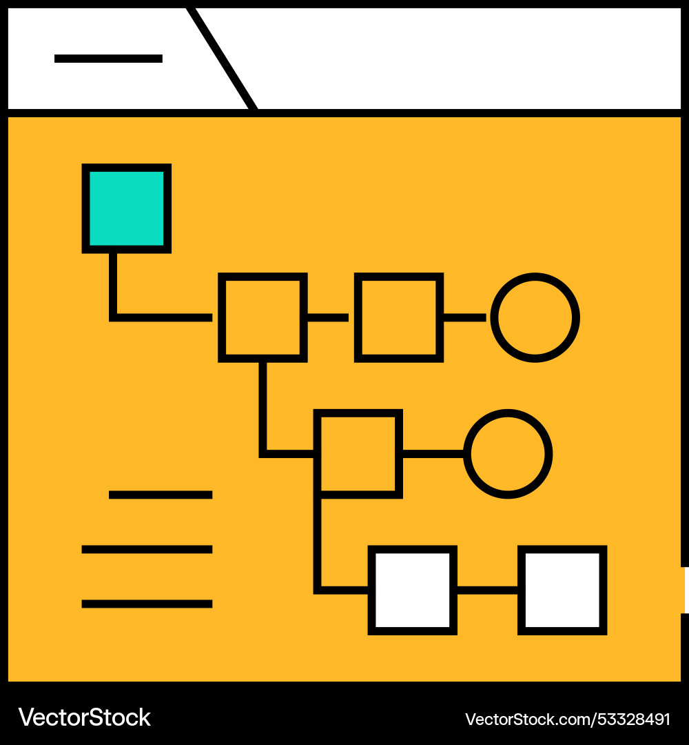 Exploratory data analysis icon color Exploratory data analysis icon color Vector Image