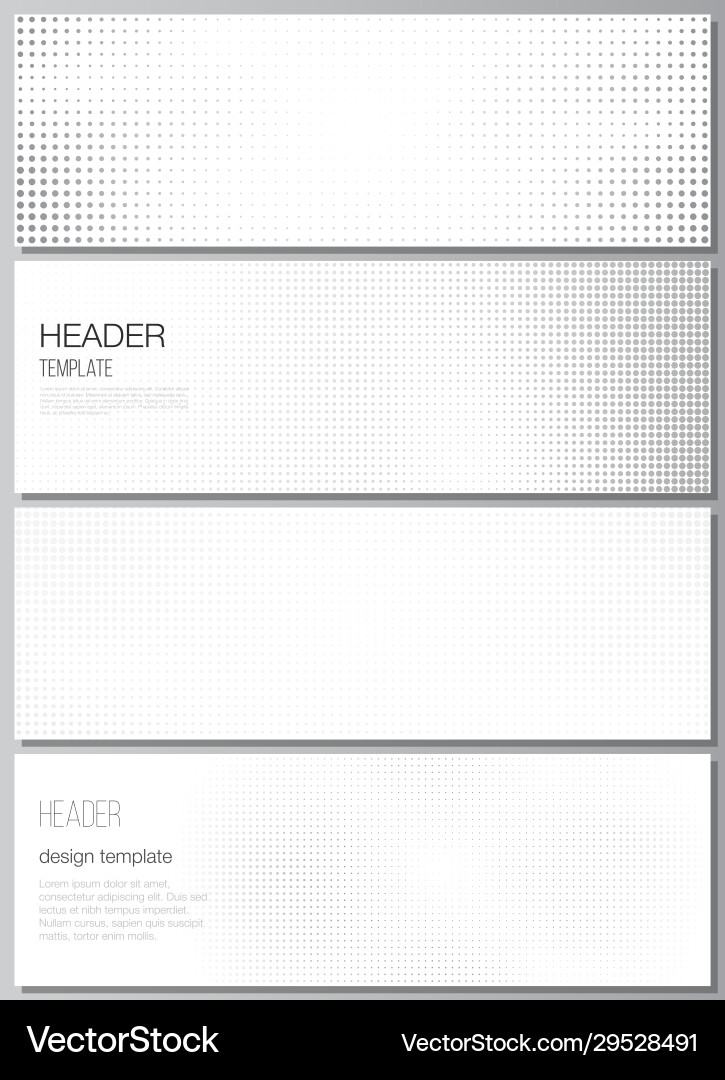 Layout headers banner design templates Layout headers banner design templates vector image