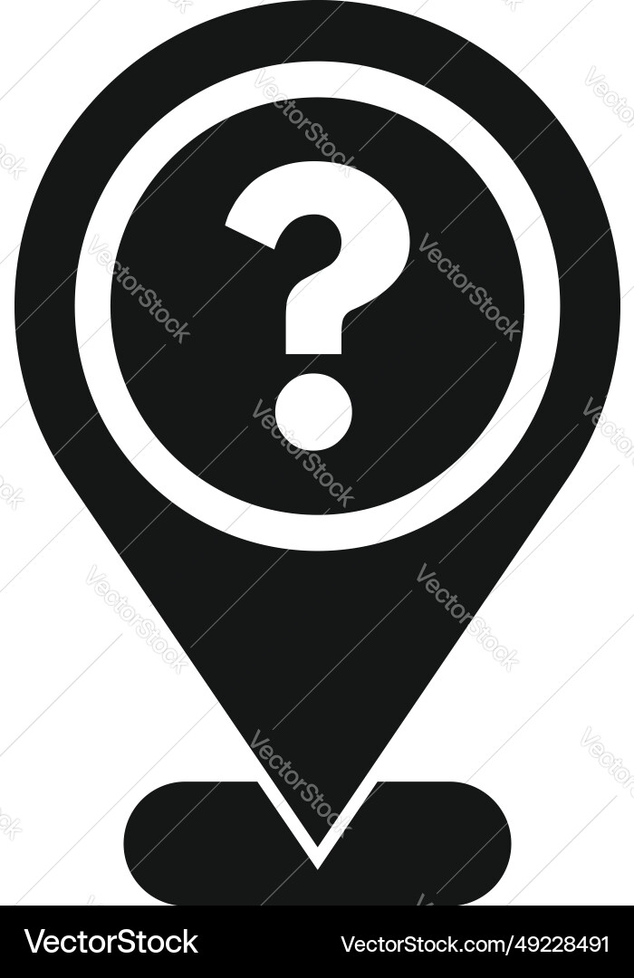 Location anonymous icon simple mark user Location anonymous icon simple mark user vector image